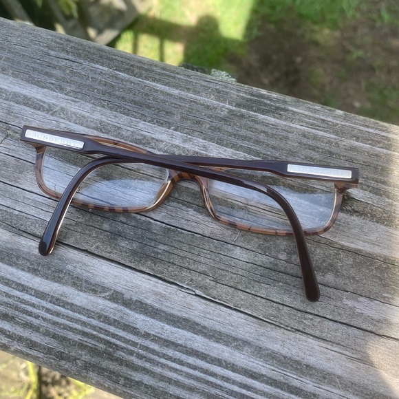 SOLD💲Burberry glasses frames Made in Italy 52[]16 140 B2004 3023 Brown Clear - Picture 14 of 16